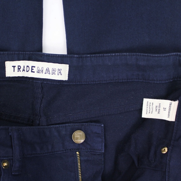 Trademark Stretch Navy Denim Slim Skinny Jeans - Picture 4 of 4